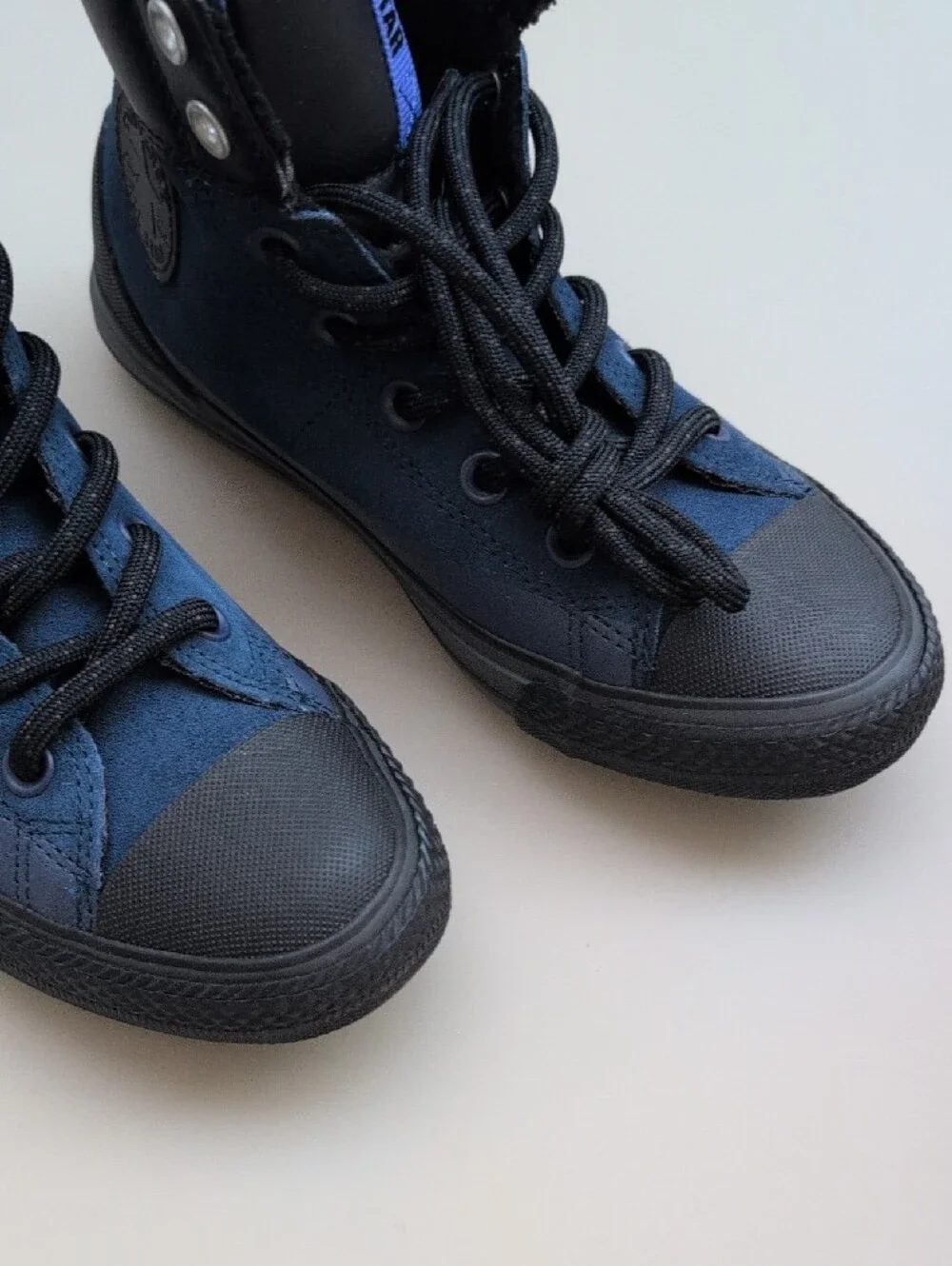 Converse Kids High Top Sneakers in Navy and Black